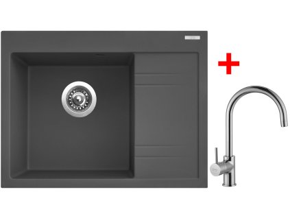362210 sinks rim 650 l titanium vitalia