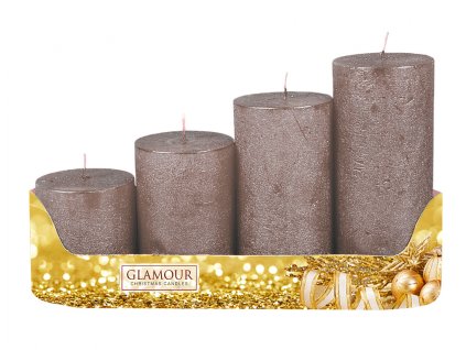 363497 svicky adventni stupnovite rustik metal d5x6 8 10 12cm 4ks