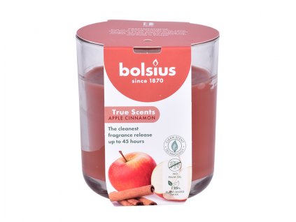 364013 svicka ve skle true scents jablko se skorici vonna d9x10cm
