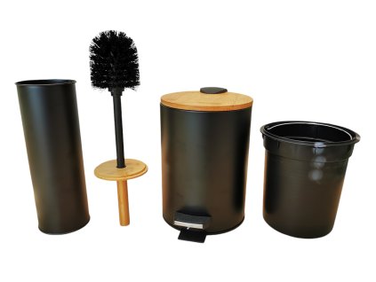 364640 kos odpadkovy bamboo 3l cerny kratac