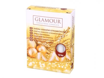 364679 svicka stromeckova vanocni matna 12ks 100x12mm