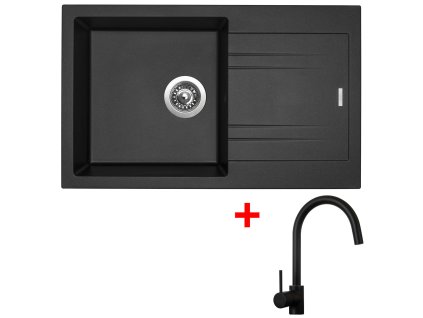 364964 sinks linea 780 metalblack vitalia cerna matna