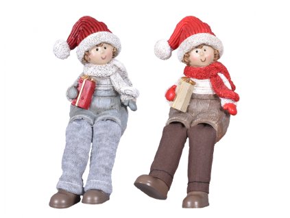 366785 dite s vanocni cepici polyresinove 6x5x8cm