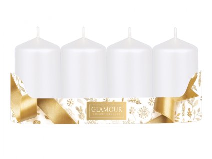 366953 svicka adventni valec metalicka leskla d5x9cm 4ks