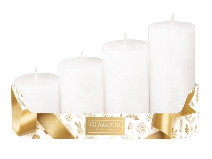 367034 svicky adventni stupnovite rustik matne d5x6 8 10 12cm 4ks