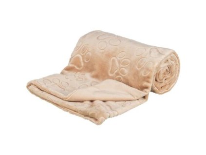 381857 plysova deka barry dvouvrstvy samet bezova