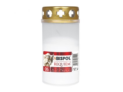 367673 lampicka hrbitovni requiem lisovany vosk plast 90g d6x12 5cm