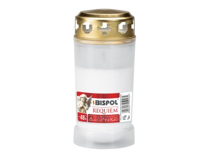 367676 lampicka hrbitovni requiem lity vosk plastova 140g d6 5x14cm