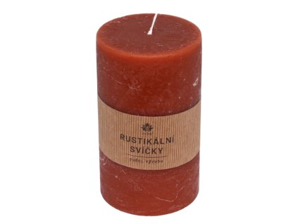 370598 arome rustikalni svicka 70x120 mm hneda