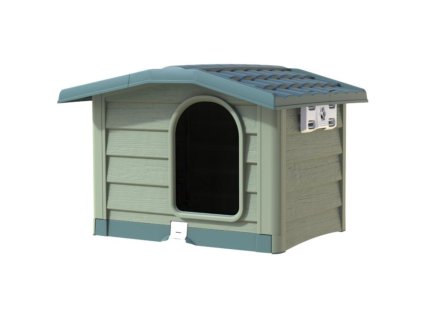 371882 bama bouda pro psy bungalow m 89x75x62cm zelena