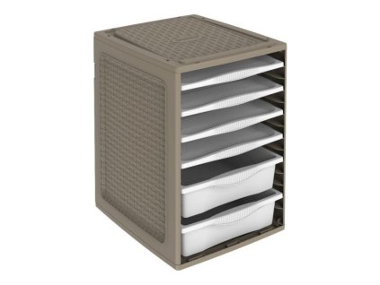 369881 bama box ordino 34x41x53 cm barva hneda seda