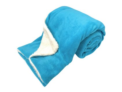 376589 home elements deka 150 x 200 cm s berankem mikroflanel tyrkysova