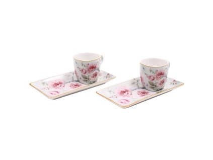369536 home elements espresso set 2 salky 75 ml s podtacky ruze