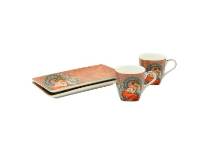 369620 home elements espresso set 2 salky 90 ml s podtacky mucha tmavy