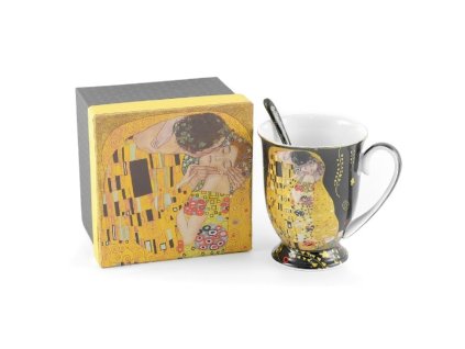 369581 home elements hrnek 280 ml se lzickou klimt polibek tmavy