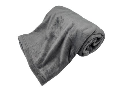 376619 home elements mikroflanelova deka 150 x 200 cm 220 gsm stribrna