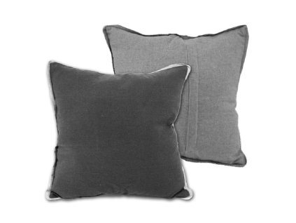 368627 home elements povlak na polstar s lemem svetle a tmave seda z recyklovane bavlny