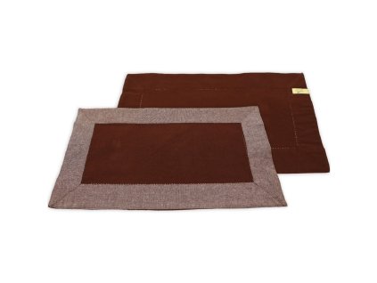 369263 home elements prostirani s obrubou 30x50 cm cokoladova rezna z recyklovane bavlny
