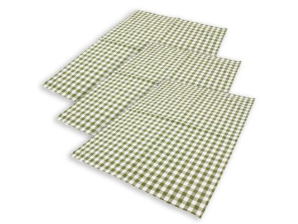 370556 home elements sada 3 uterek 50 70 cm zelene karo