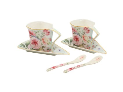 369548 home elements sada dvou salku 250 ml s podsalky a lzickami ruze