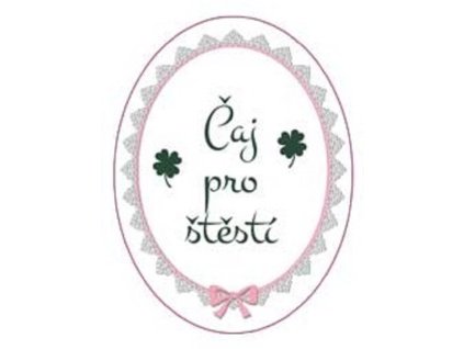 368732 home elements samolepka 3 9 5 2 cm caj pro stesti