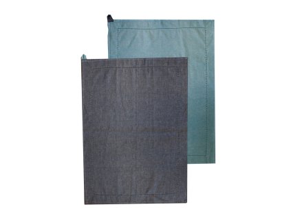 368633 home elements uterka z recyklovane bavlny 2 ks 50 x 70 cm svetle a tmave modra