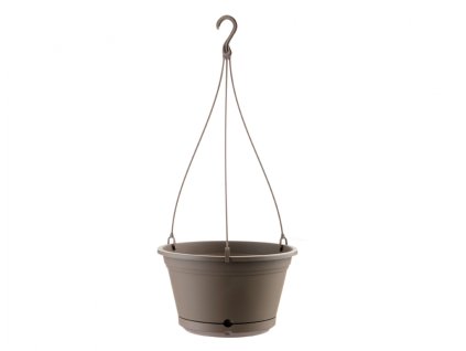385454 kvetnik air zavesny s podmiskou plastovy 6l d29cm