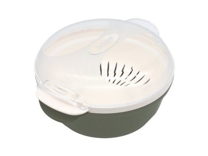 371741 naparovaci hrnec do mikrovlne trouby cooky 1 8l zelena