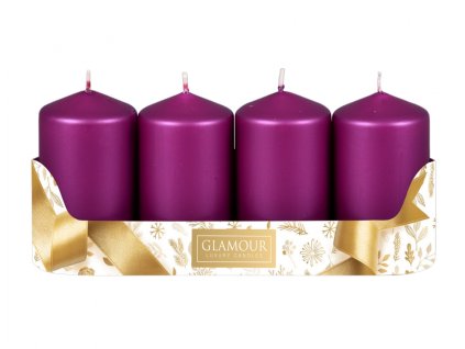 385253 svicka adventni metalicka matna d5x9cm 4ks