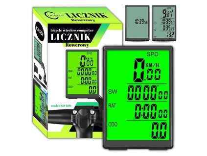 K455F BEZDRÁTOVÝ LCD PRO CYKLISTICKÝ POČÍTAČ