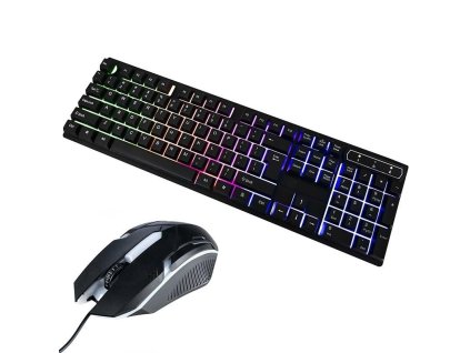 K800H LED KLÁVESNICE + HERNÍ MYŠ