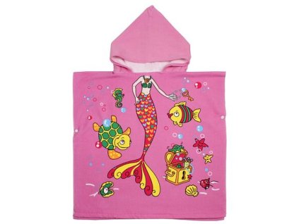 Love Mermaid dětské plážové pončo balení 1 ks