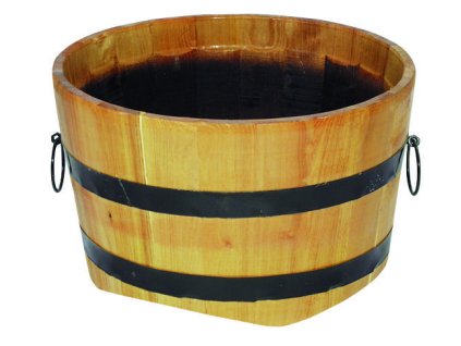 91657 j a d tools 5965 kvetinac dreveny kulaty dub 30x50 cm