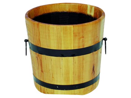 123661 1 j a d tools 5975 kvetinac dreveny kulaty dub 40x50 cm