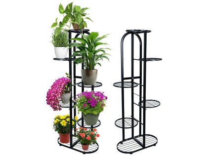 UK1 KVĚTINÁČ NA ZÁHON S KOVOVÝM STOJANEM, KVĚTINÁČE, 7 VRSTVÝCH