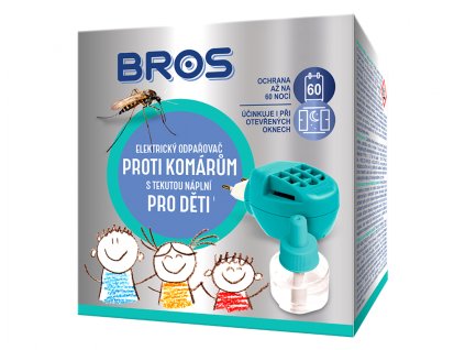 Odpařovač BROS elektrický proti komárům pro děti 60 nocí