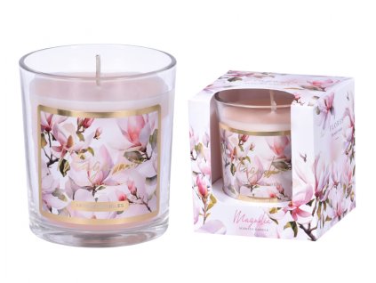 Svíčka ve skle FLORES Magnolia vonná 180g