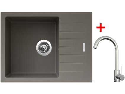 Sinks PERFECTO 650 Truffle + ARCO celonerezová