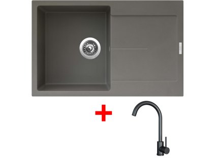 Sinks ULTIMA 790 Truffle + ARCO černá matná