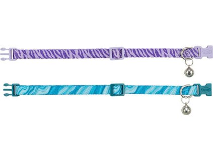 Obojek pro kočky, batika, s rolničkou, různé barvy