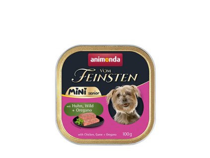 ANIMONDA paštika Vom Feinsten MINI Senior - kuře, zvěřina, oregano pro psy 100 g
