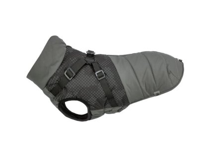 Reflexní obleček PONTIS - vesta s postrojem, šedá (Velikost M: 45cm, hruď: 55-64cm, krk: 44cm)