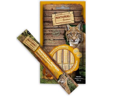 Natural Greatness Creamy DIGEST, funkční pamlsek - kuře, dýně, 4 x 14 g