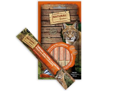 Natural Greatness Creamy IMUNITY, funkční pamlsek - kuře, tuňák, humr, 4 x 14 g