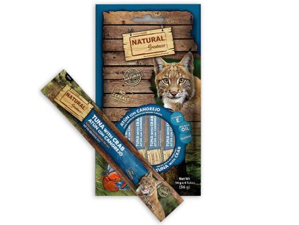 Natural Greatness Creamy HAIR & SKIN, funkční pamlsek - tuňák, krab, 4 x 14 g