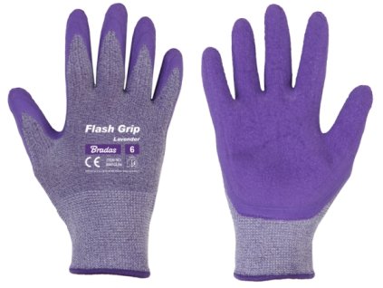 3887 2 ochranne rukavice bradas flash grip lavender latex vel 7