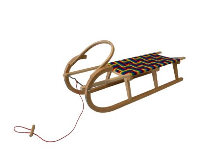 6284 7 velke bukove sanky s madlem