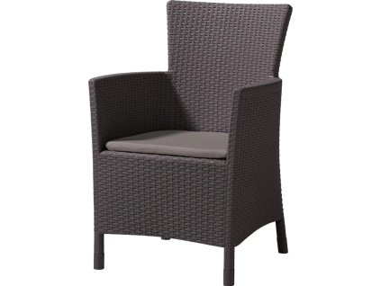 17097 2 zahradni kreslo keter iowa 62 x 60 x 89 cm hneda hneda poduska