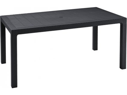 17365 jidelni stul keter box melody 161 x 95 x 75 cm grafitovy