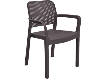 17446 zahradni zidle samanna 53 x 58 x 83 cm hneda